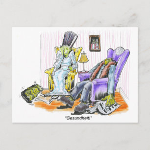 Frankensteins Schläge Postkarte