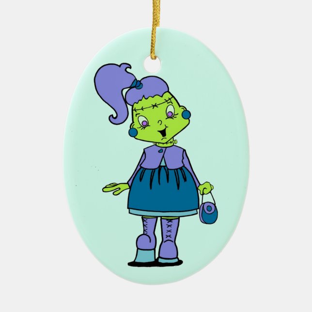 Frankenstina Keramik Ornament (Vorne)
