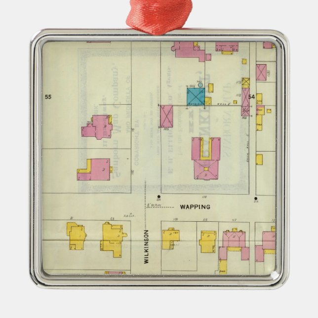 Frankfort, Kentucky 15 Ornament Aus Metall (Vorne)