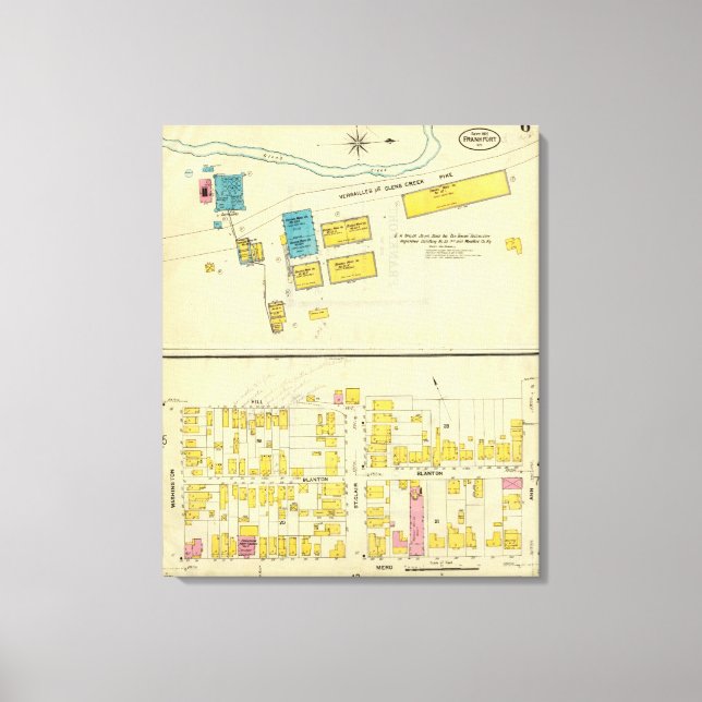 Frankfort, Kentucky 2 Leinwanddruck (Vorderseite)