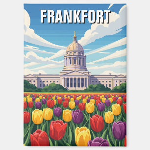 Frankfort Kentucky Postcard Staat Hauptstadt Magnet