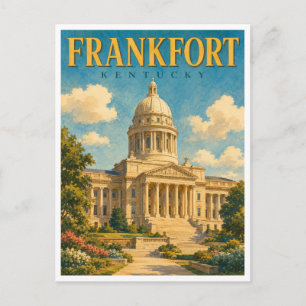 Frankfort Kentucky State Capitol GeoSaga Postkarte