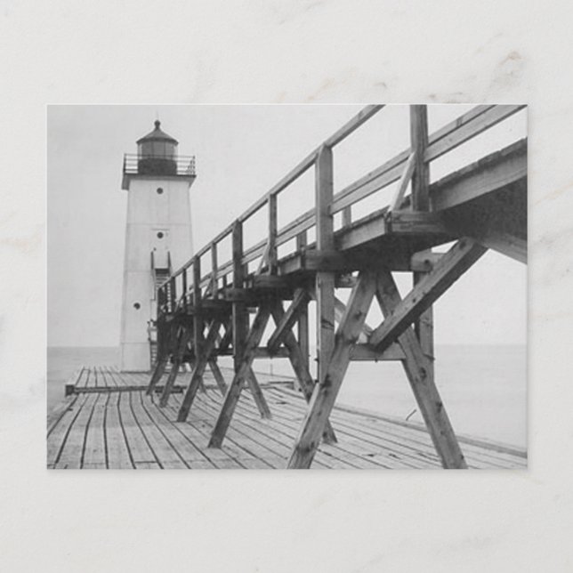 Frankfort Leuchtturm Postkarte (Vorderseite)