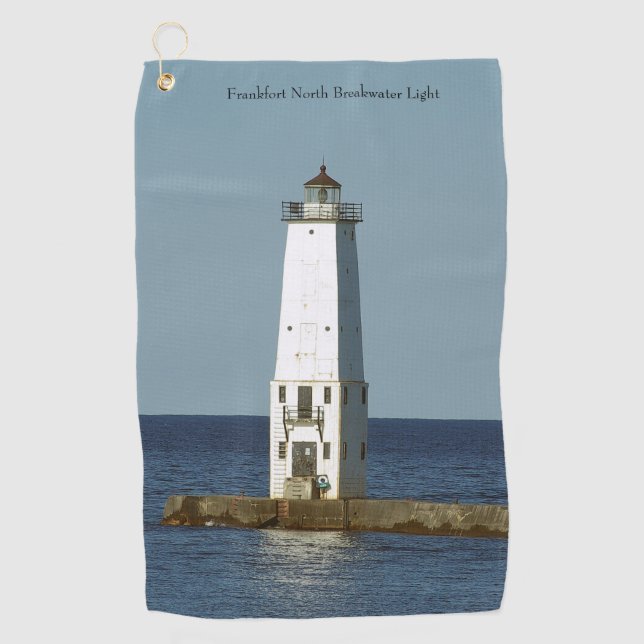 Frankfort North Breakwater Light Golf Handtuch (Vorderseite)