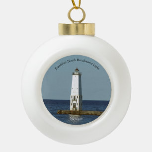 Frankfortnordwellenbrecher-Lichtverzierung Keramik Kugel-Ornament