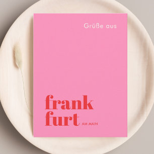 Frankfurt am Main Deutschland moderne Stadt  Postkarte