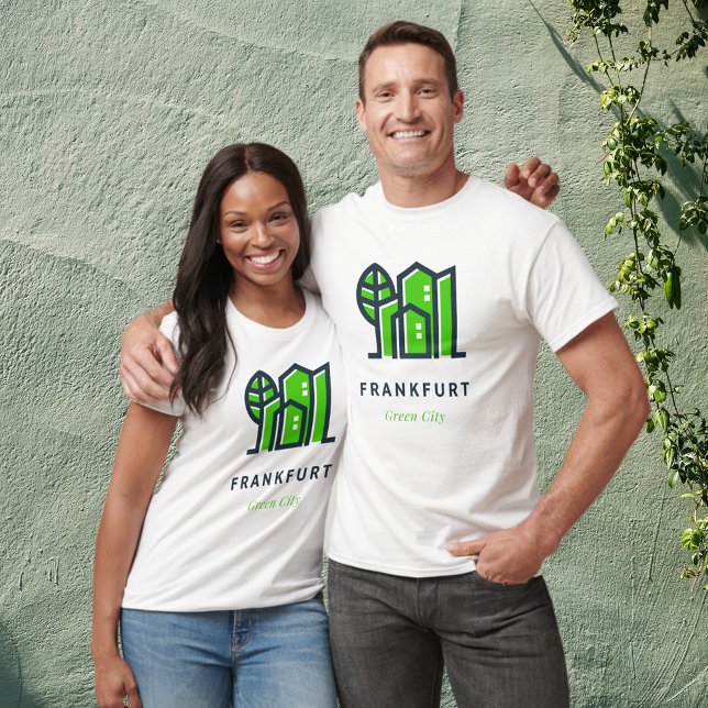 Frankfurt am Main Deutschland Nachhaltig Grüne Sta T-Shirt (Von Creator hochgeladen)