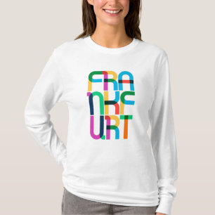 Frankfurt am Main Deutschland Pop Art Letters T-Shirt