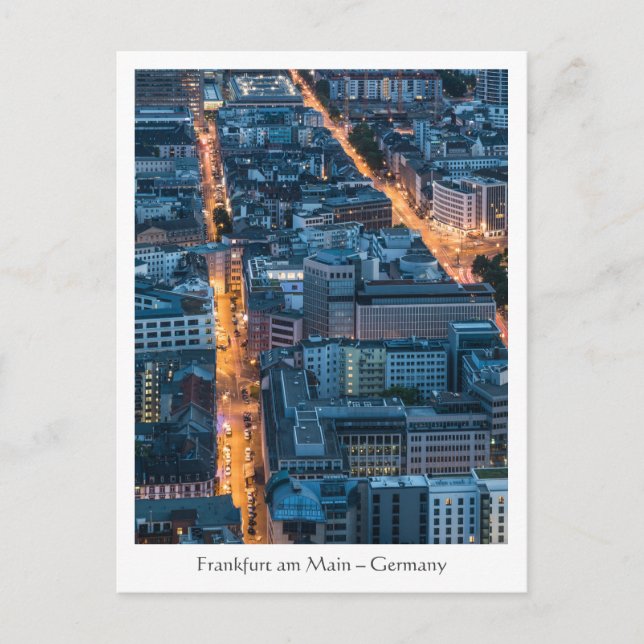 Frankfurt am Main Deutschland Postkarte (Vorderseite)