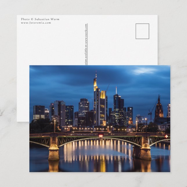 Frankfurt am Main Deutschland Postkarte (Vorne/Hinten)