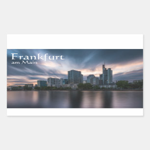 Frankfurt am Main Deutschland Rechteckiger Aufkleber