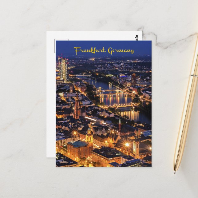 Frankfurt am Main Postkarte (Vorderseite/Rückseite Beispiel)