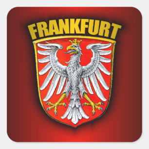 Frankfurt am Main Quadratischer Aufkleber