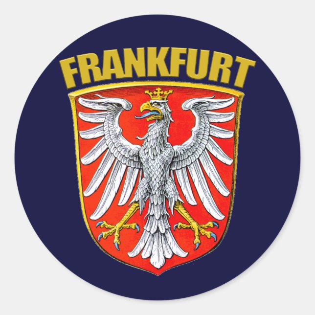 Frankfurt am Main Runder Aufkleber (Vorderseite)