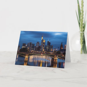 Frankfurt am Main Skyline Karte