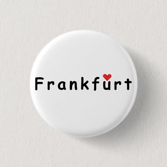 Frankfurt Deutschland Button (Vorderseite)