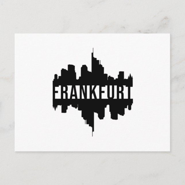 Frankfurt Deutschland City City City City Cool Fun Postkarte (Vorderseite)