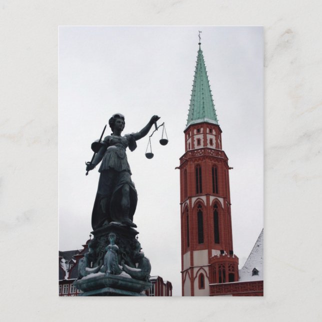 Frankfurt, Deutschland Postkarte (Vorderseite)