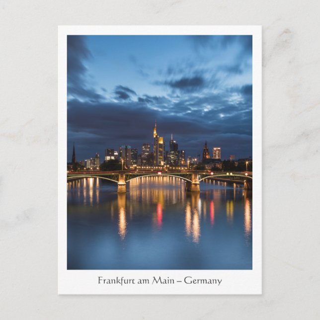 Frankfurt Deutschland Postkarte (Vorderseite)