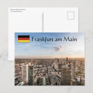 Frankfurt Deutschland Postkarte