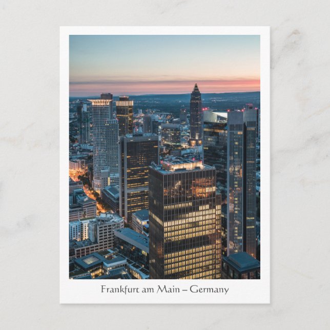 Frankfurt Deutschland Postkarte (Vorderseite)