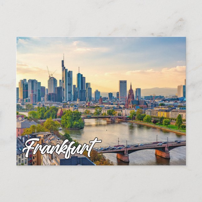 Frankfurt, Deutschland Postkarte (Vorderseite)