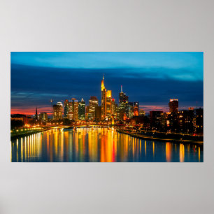 Frankfurt Deutschland Stadtbild Poster