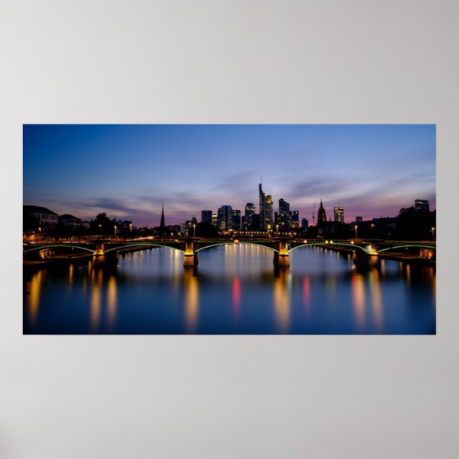 Frankfurt Deutschland Stadtbild Poster (Vorne)