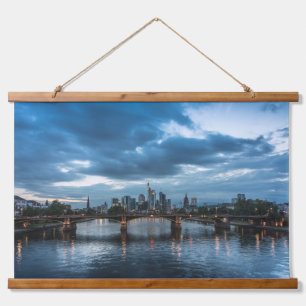 Frankfurt Deutschland Wandteppich Mit Holzrahmen