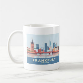 Frankfurt Germany Pastel Travel Kaffeetasse