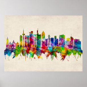 Frankfurt Germany Skyline Poster