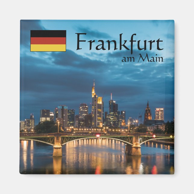 Frankfurt Germany Souvenir Magnet (Vorne)