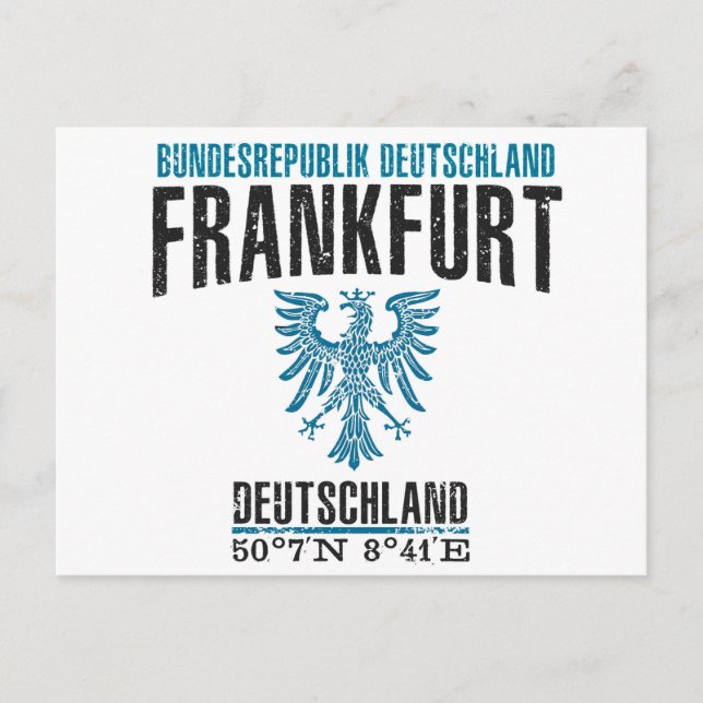 Frankfurt Postkarte (Vorderseite)