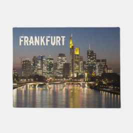 Frankfurt Skyline Deutschland Vintag Souvenirgesch Fußmatte