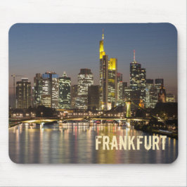 Frankfurt Skyline Deutschland Vintag Souvenirgesch Mousepad