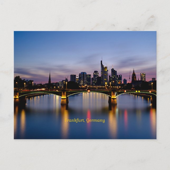 Frankfurter Brücke, Deutschland Postkarte (Vorderseite)