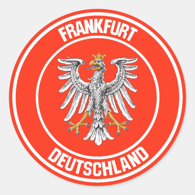 Frankfurter RundEmblem Runder Aufkleber (Vorderseite)