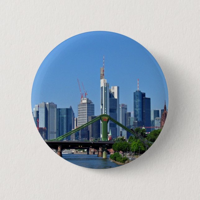 Frankfurter Skyline Button (Vorderseite)