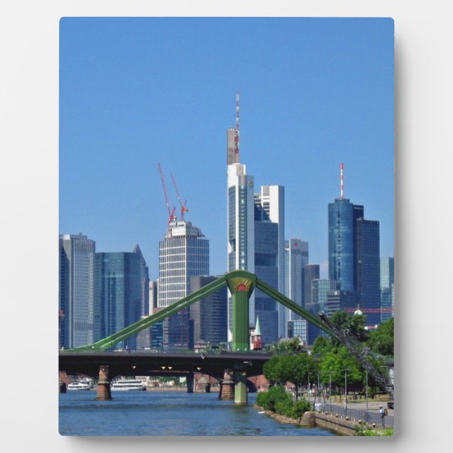 Frankfurter Skyline Fotoplatte (Vorderseite)