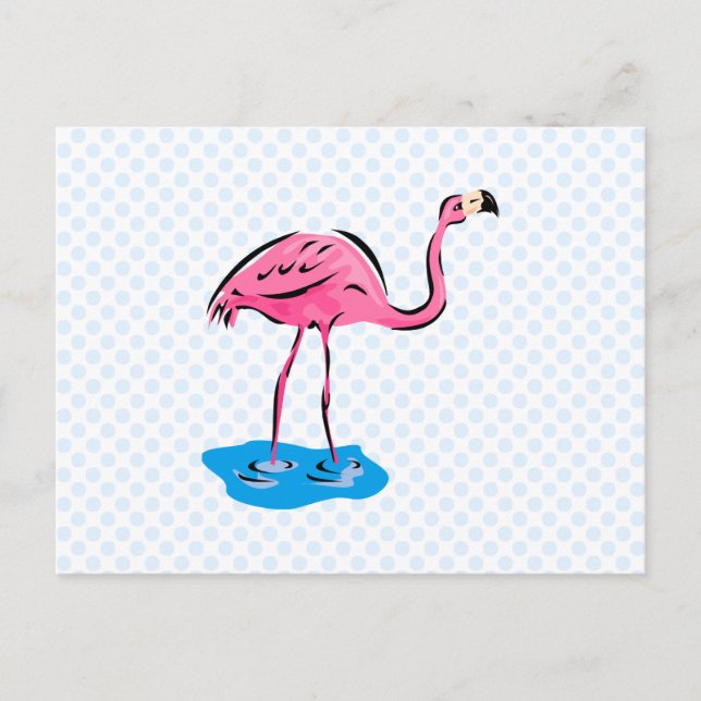 Frankie Flamingo Postkarte (Vorderseite)