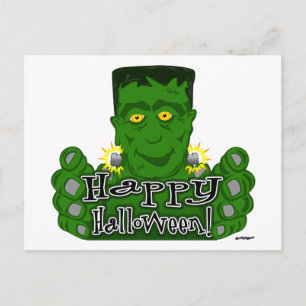 Frankie Frohes Halloween! Postkarte