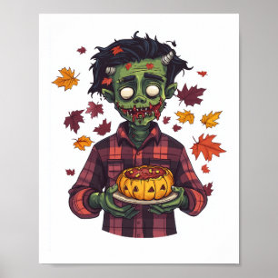 Frankie liebt den Herbst Poster