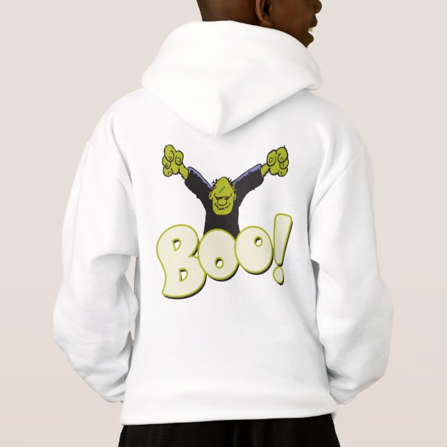 Frankie Superhero - Frankenstein Monster Halloween Hoodie (Rückseite)