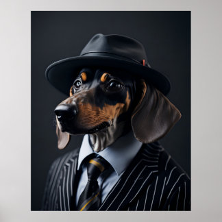Frankie the Dashhound Poster