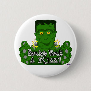Frankie Will einen Kuss! Button