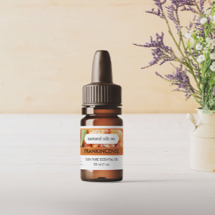 Frankincense Essential Oils Duftstoff Flaschenetik Aufkleber