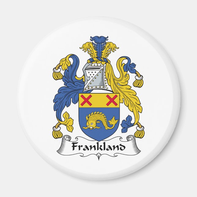 Frankland Familienwappen Magnet (Vorne)