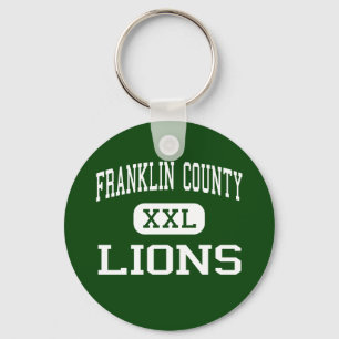 Franklin County - Löwen - hoch - Carnesville Schlüsselanhänger