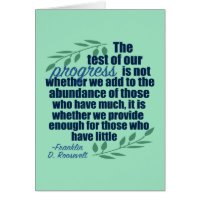 Franklin D. Roosevelt Carte de soumission Inspirat