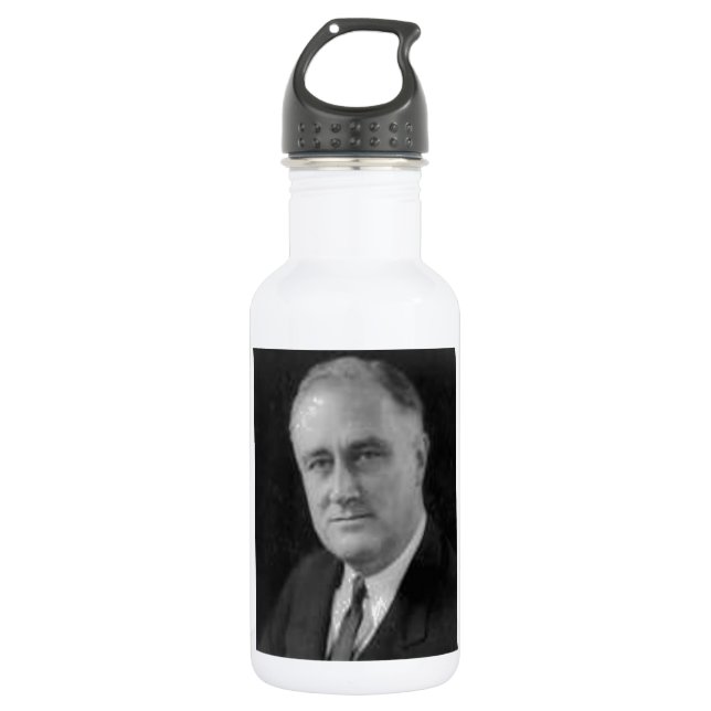 Franklin D Roosevelt Edelstahlflasche (Vorderseite)